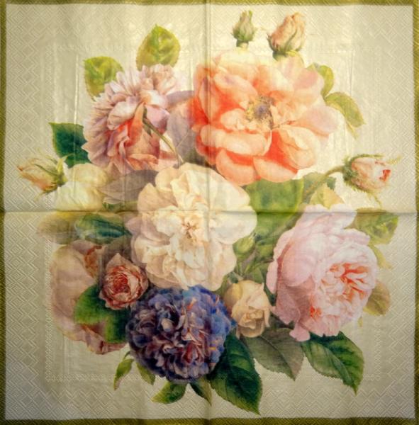 091 Rosen - 3-lagig (creme)